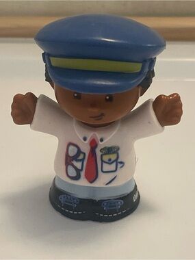 Fisher Price Little People African American Airplane Pilot Boy Michael toy